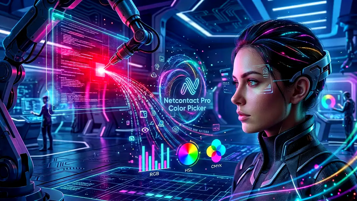 Netcontact Pro Color Picker | Ekran Renk Seçici & Kod Üretici