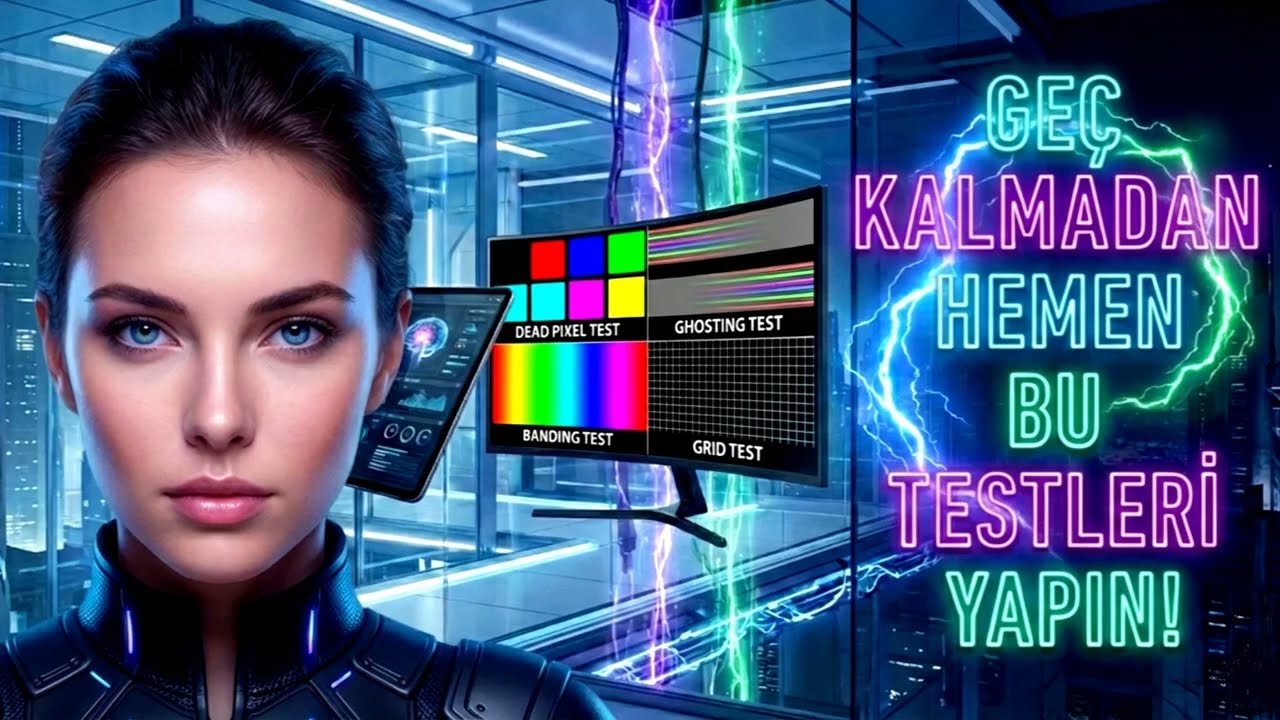 Netcontact Panel Analyzer | Panellerde Piksel Hataları, Ghosting, Banding ve Renk Doğruluğu