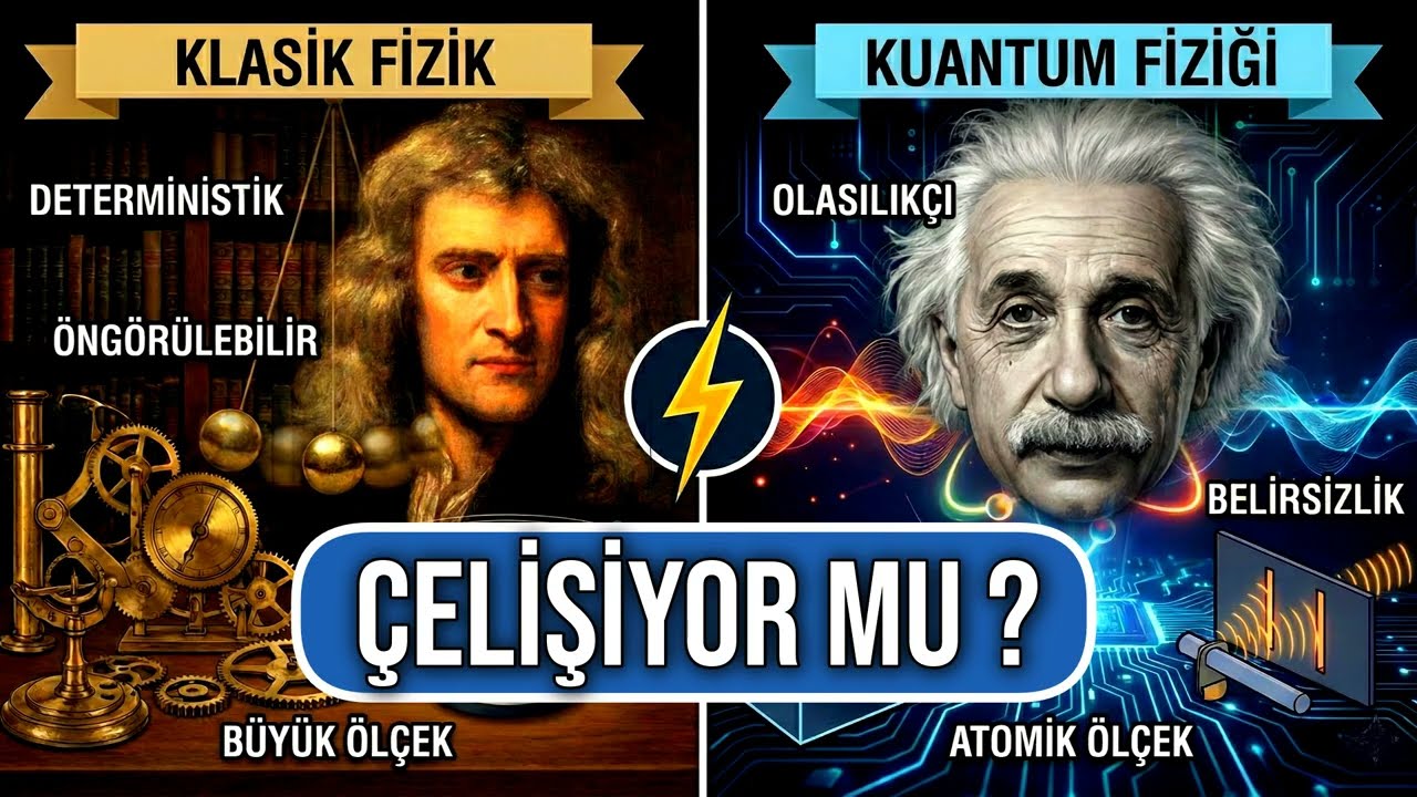 Gizem aralanıyor, İlk kez bu kadar Anlaşılır anlatan videoyla Kuantum ve Klasik Fizik Nedir? Çelişiyorlar mı?